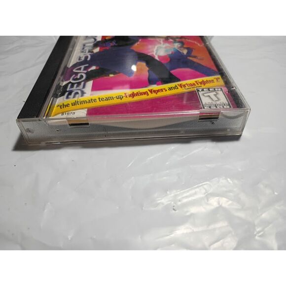 Sega Saturn Fighters Megamix W/ Front & Back Artwork & Warranty Card Empty Case - Picture 3 of 9